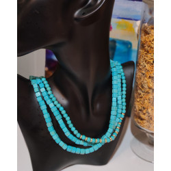 Bijou Tritype Bleue en Turquoise d’Afrique – Amour, Fiançailles et Énergie