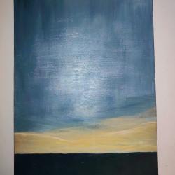 Vue sur le Fleuve de la Lekié – Peinture originale