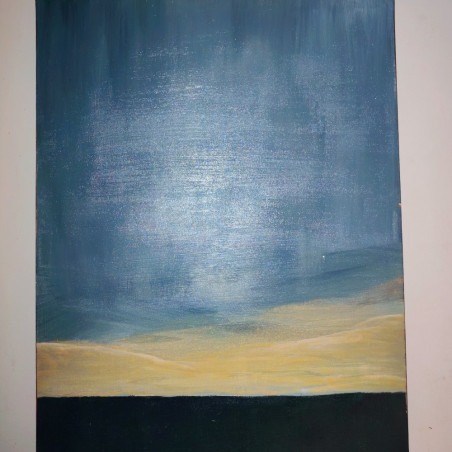 Vue sur le Fleuve de la Lekié – Peinture originale