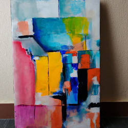 Rayon de Soleil sous la Pyramide – Peinture originale
